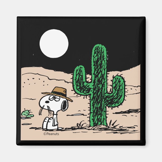 Spike i en Moonlit Desert Magnet (Framsidan)