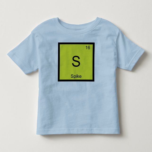 Spike Namn kemi Inslag Periodic Bord T Shirt (Framsida)