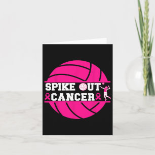 Spike ut Cancer Volleyll Player Breast Cancer Awa Kort