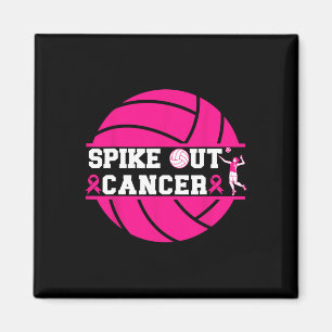 Spike ut Cancer Volleyll Player Breast Cancer Awa Magnet