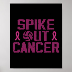Spike ut Cancerröll Breast Cancer Awareness Poster