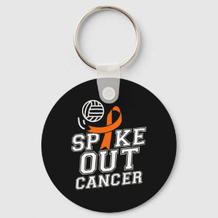 Spike ut Volleyball Leukemi Cancermedvetandegrad R Nyckelring