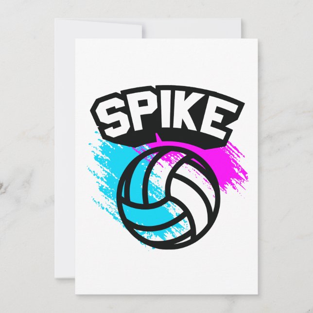 Spike Volleyball Inbjudningar (Framsida)