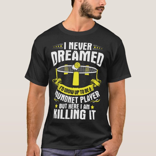 Spikeball Roundnet spelaredesign T Shirt (Framsida)