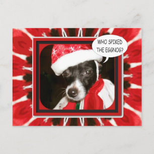 Spiked Eggnog-Hund Vykort