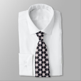 Spiked Stars Black Neck Tie Slips