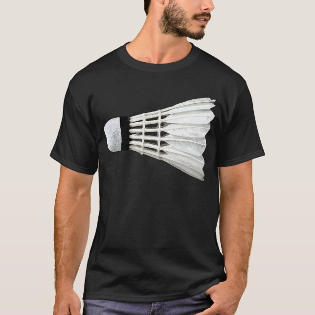 Spiket för BadmintonpippiShuttlecock racket T-shirt (Framsida)