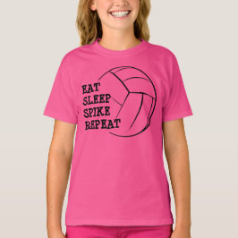 Spiket Ökat viloläge Upprepa Volleyball Raglan Shi T-shirt