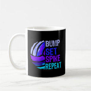 Spiket Upprepa blå Lila N Kaffemugg