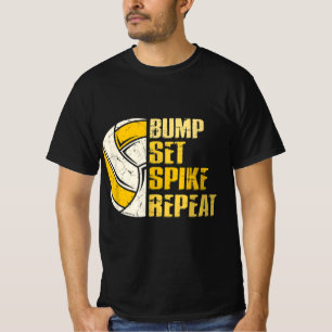 Spiket Upprepa Volleyball-Roligten för att ställa T Shirt