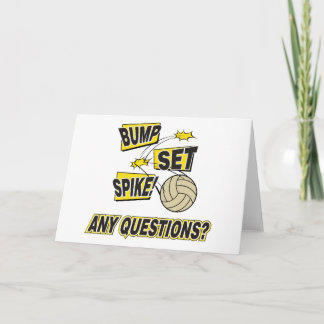 Spiket Volleyball Gift Kort
