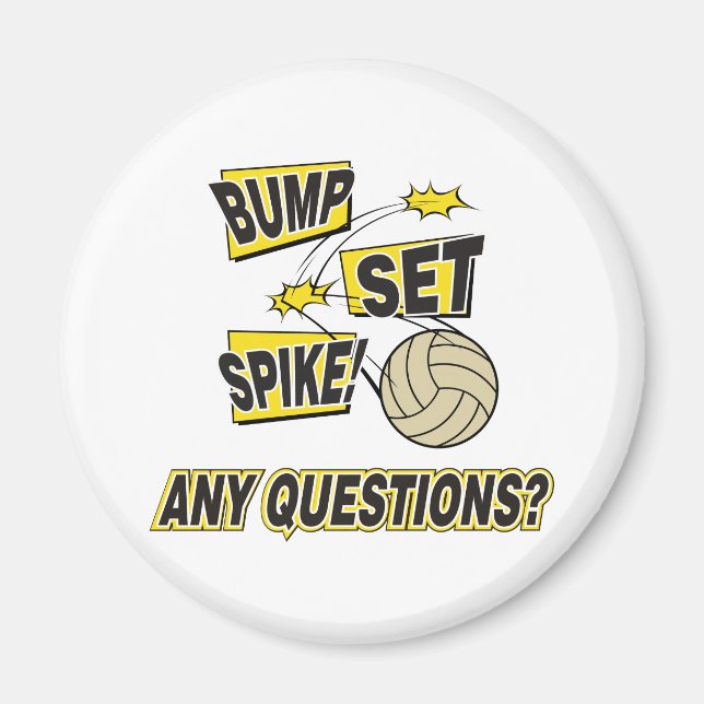 Spiket Volleyball Gift Magnet (Framsidan)