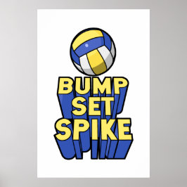 Spiket Volleyball Poster