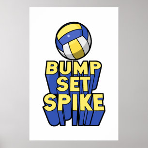 Spiket Volleyball Poster