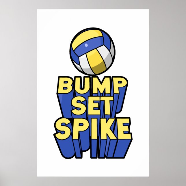 Spiket Volleyball Poster (Framsidan)