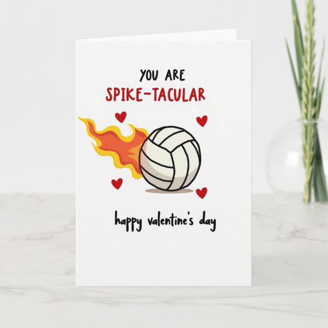 Spiketacular Valentine Card Kort (Framsida)
