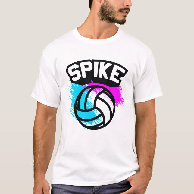 Spikevolleyboll T Shirt (Framsida)