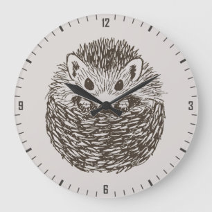 Spikey Boll i Kärlek - Sweet Hokey Pokey Hedgehog Stor Klocka