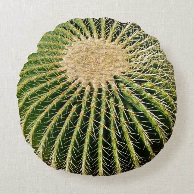 Spikey look Cactus Cushion Rund Kudde (Framsidan)
