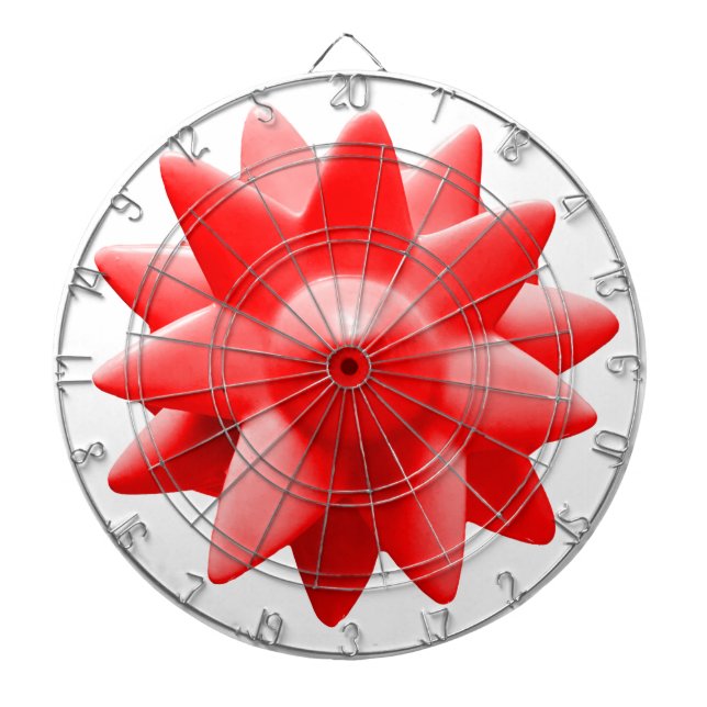 spiktratt röd rityta darttavla (Framsidan)