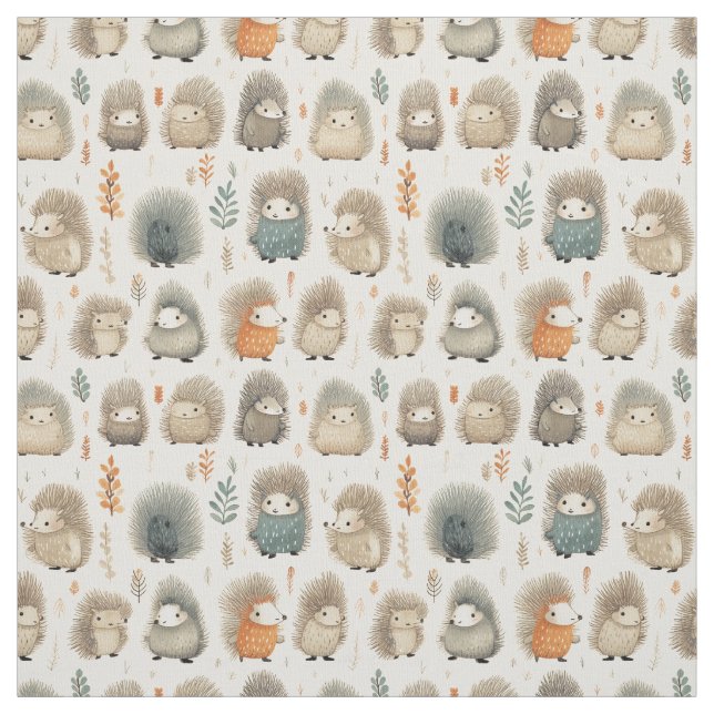 Spiky Charm: Stollig Porcupine Tyg (Provkarta)