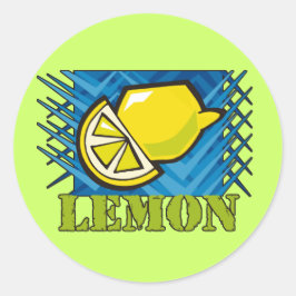Spiky Lemon Runt Klistermärke