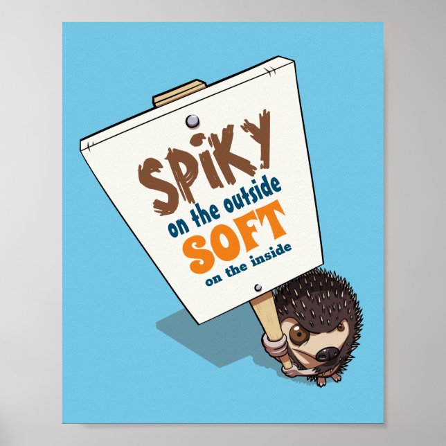 Spiky på den yttre leksakssymbolen Hedgehog Picket Poster (Framsidan)