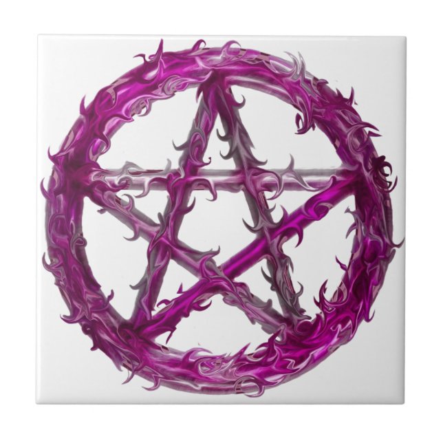 Spiky pentagram kakelplatta (Framsidan)