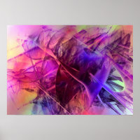 Spiky Shiny Glass Shards Abstract Design