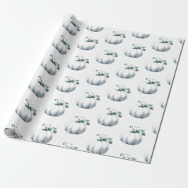 Spill av Cute White Pumpkin Gift Presentpapper