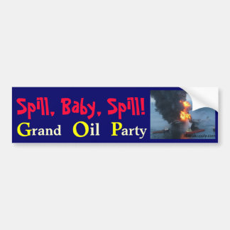 Spill baby, spill! , GOP Bildekal
