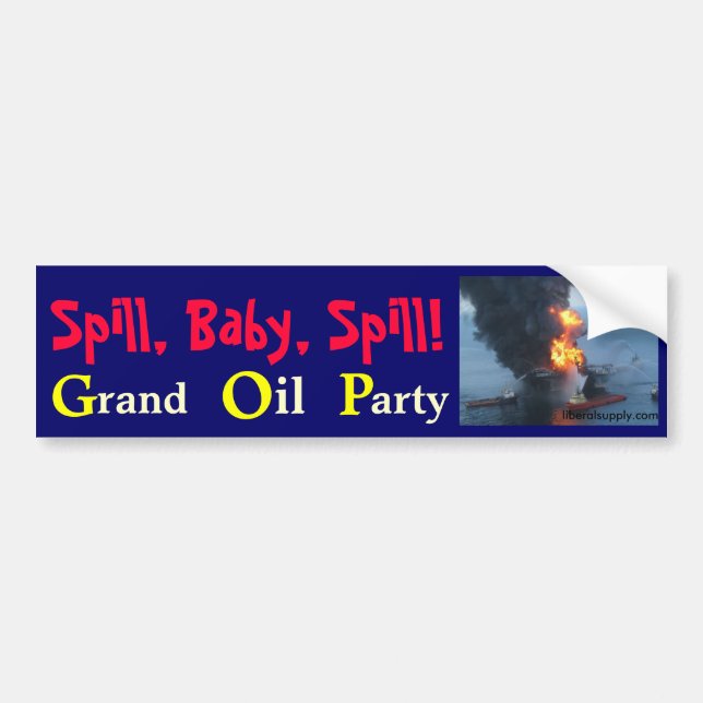 Spill baby, spill! , GOP Bildekal (Framsidan)