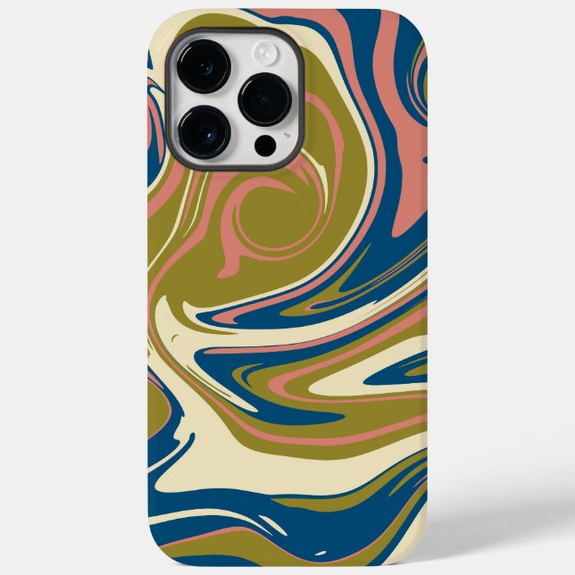 Spill - Blå, Oliv grönt, Rosa och grädde (Baksida)