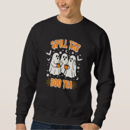 Spill Boo-Te Halloween-spöken Roligt Halloween Lång Ärmad Tröja