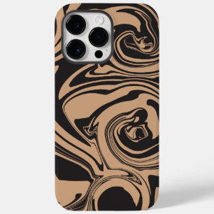 Spill in Tan and Black retro, marble swirrulle
