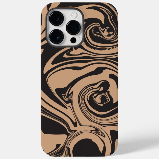 Spill in Tan and Black retro, marble swirrulle (Baksida)