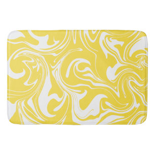 Spill - Lemon Gult and White Badrumsmatta