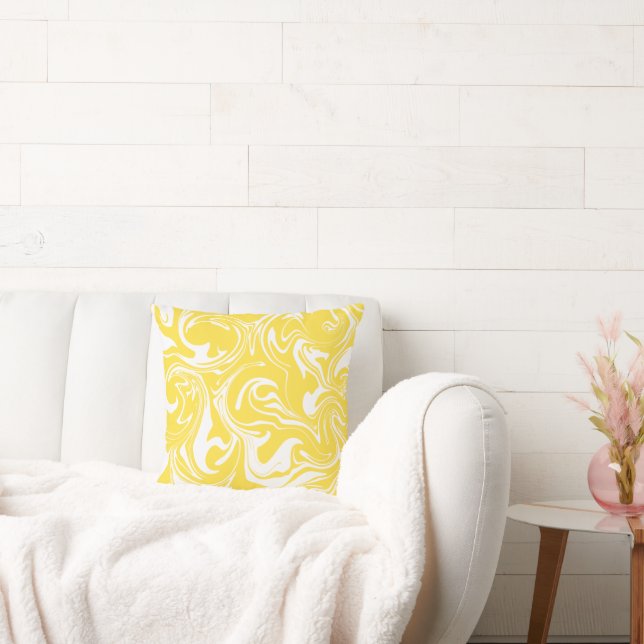 Spill - Lemon Gult and White Kudde (Soffa)
