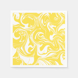 Spill - Lemon Gult and White Pappersservett
