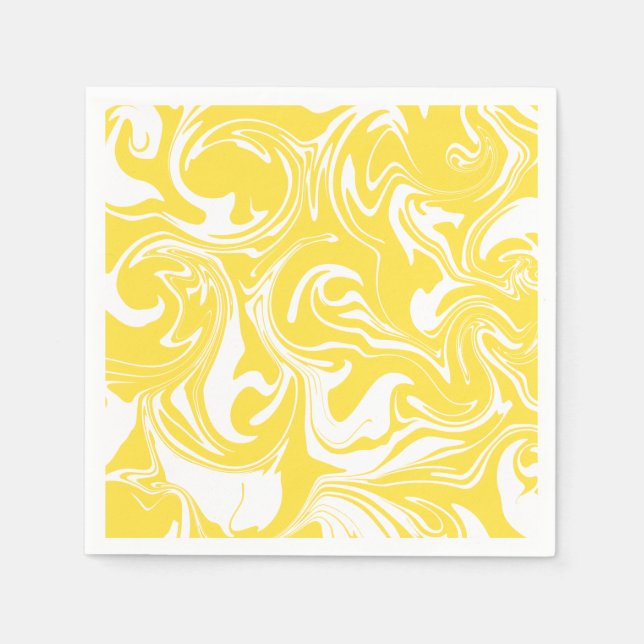 Spill - Lemon Gult and White Pappersservett (Framsidan)