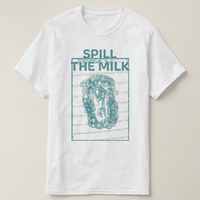 Spill mjölk t shirt (Design framsida)