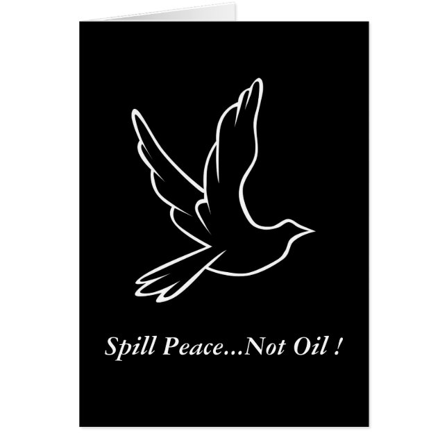 Spill Peace... inte Oil! OBS Kort (Framsidan)