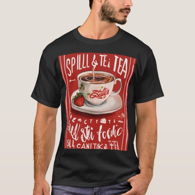 Spill Tea Mode Boba Sticker av Kelly Sueda T Shirt (Framsida)