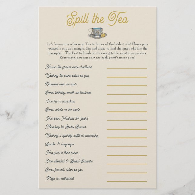 Spill Tea: Möhippa Mix and Mingle Game (Framsida)