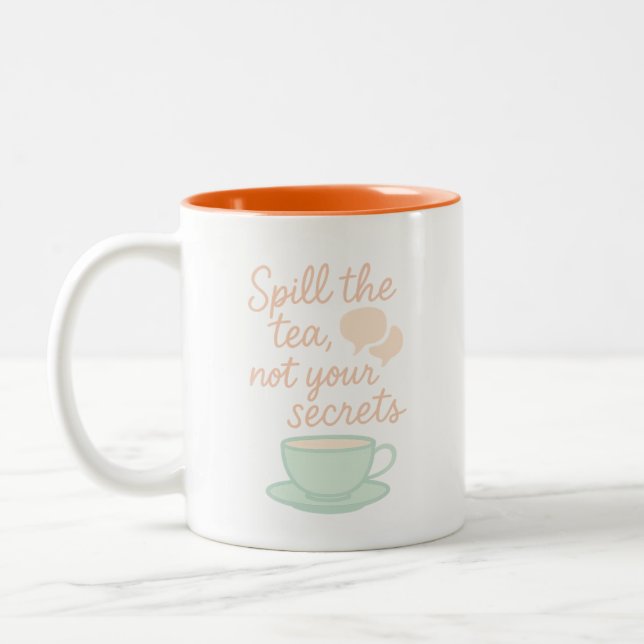 Spill Tea Mugg - Sassy Gossip-kaffe Kopp (Vänster)