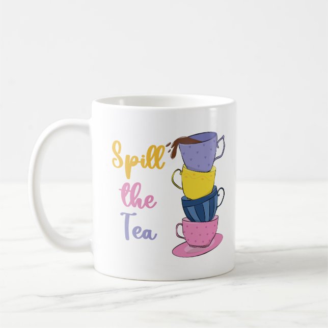 Spill Tea - Tea Drinker Kaffemugg (Vänster)
