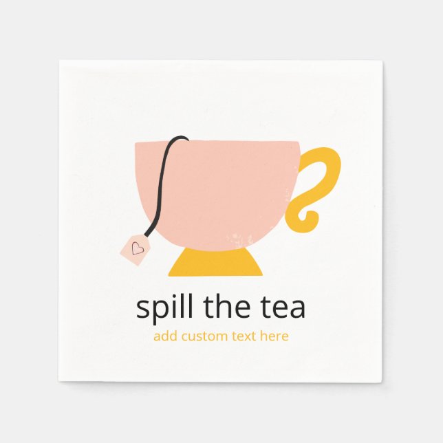 Spill the Tea Pappersservett (Framsidan)