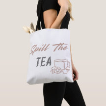 Spill the Tea Rolig Totebag åt henne