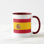 spilla mugg<br><div class="desc">Flagga Spanien. flagga Spanien (spanska: Bandera de España, i maskopi kallad "la Rojigualda"), enligt definitionen i den spanska konstitutionen från 1978, består av tre vågrät rand: Rött, gult och rött, gult rand är dubbelt så storlekare som varje rött rand. Traditionellt sett har mitten-rand definierats med gualda som mer arkaiskt begrepp...</div>