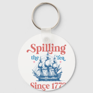 Spilla Te Sedan 1773, Patriotisk, 4:e Juli Nyckelring